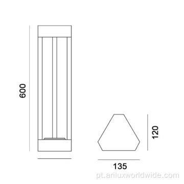 Luzes de jardim externo 7W diretas da fábrica